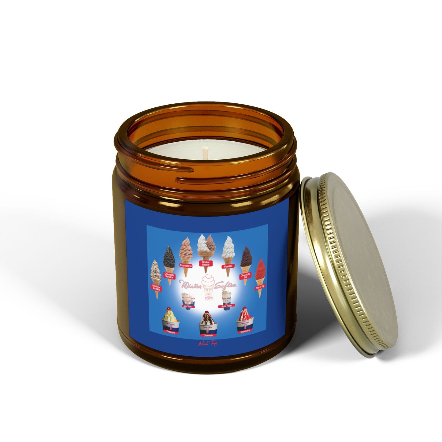 Scented Coconut Apricot Candles (4oz, 9oz)