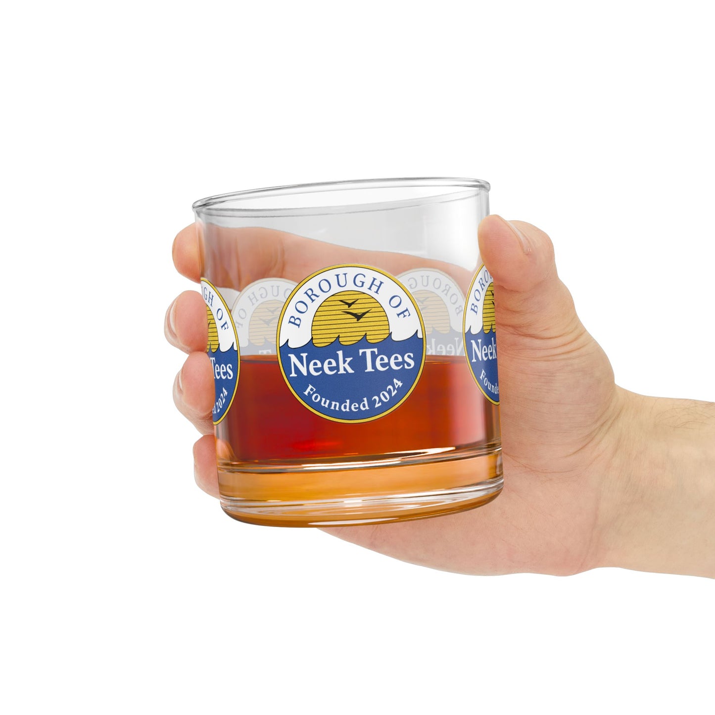 Neek Tees Rocks Glass