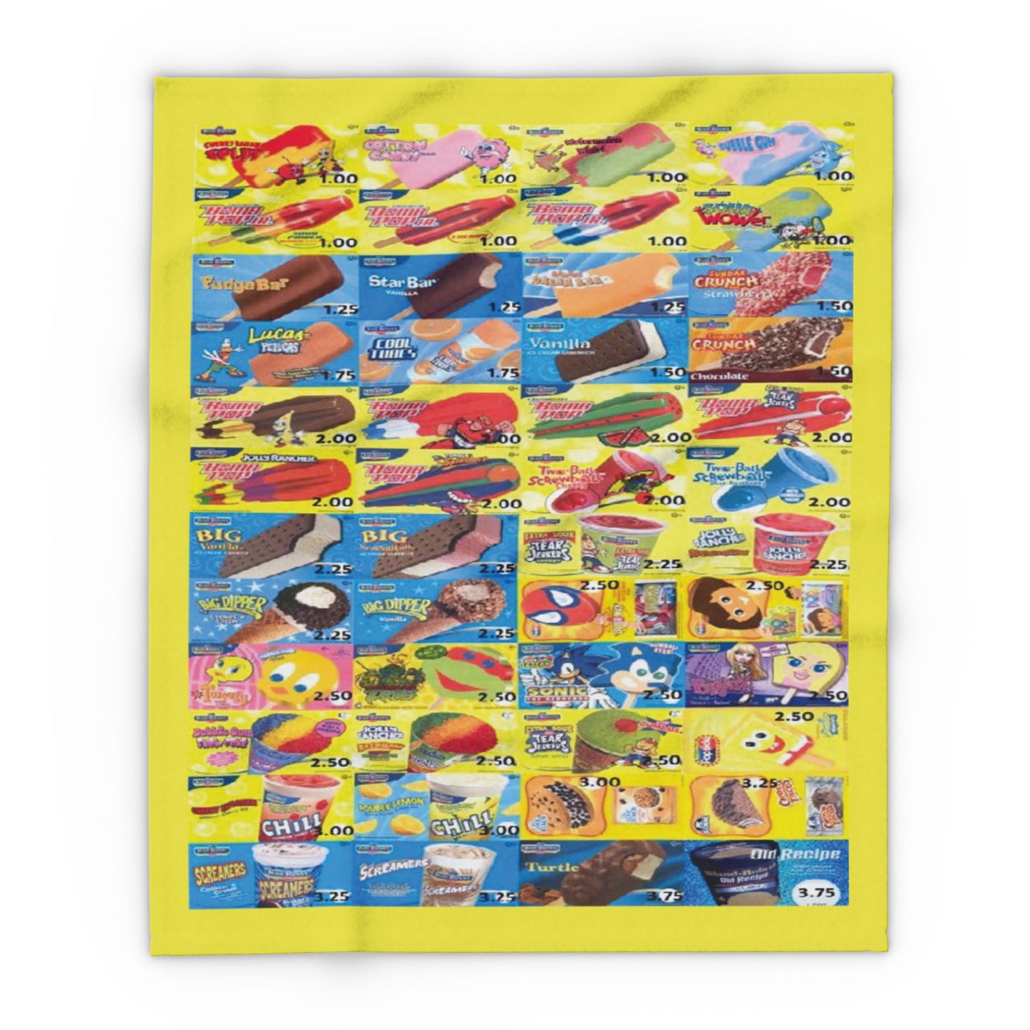 Fleece Blanket - Ices Menu