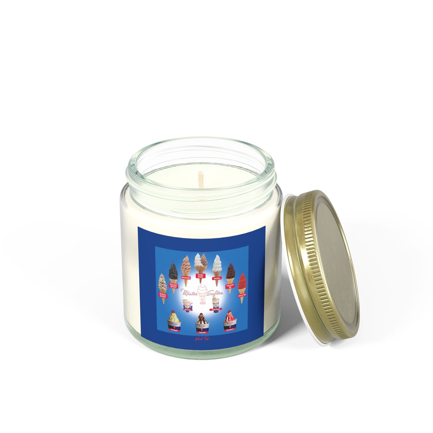 Scented Coconut Apricot Candles (4oz, 9oz)