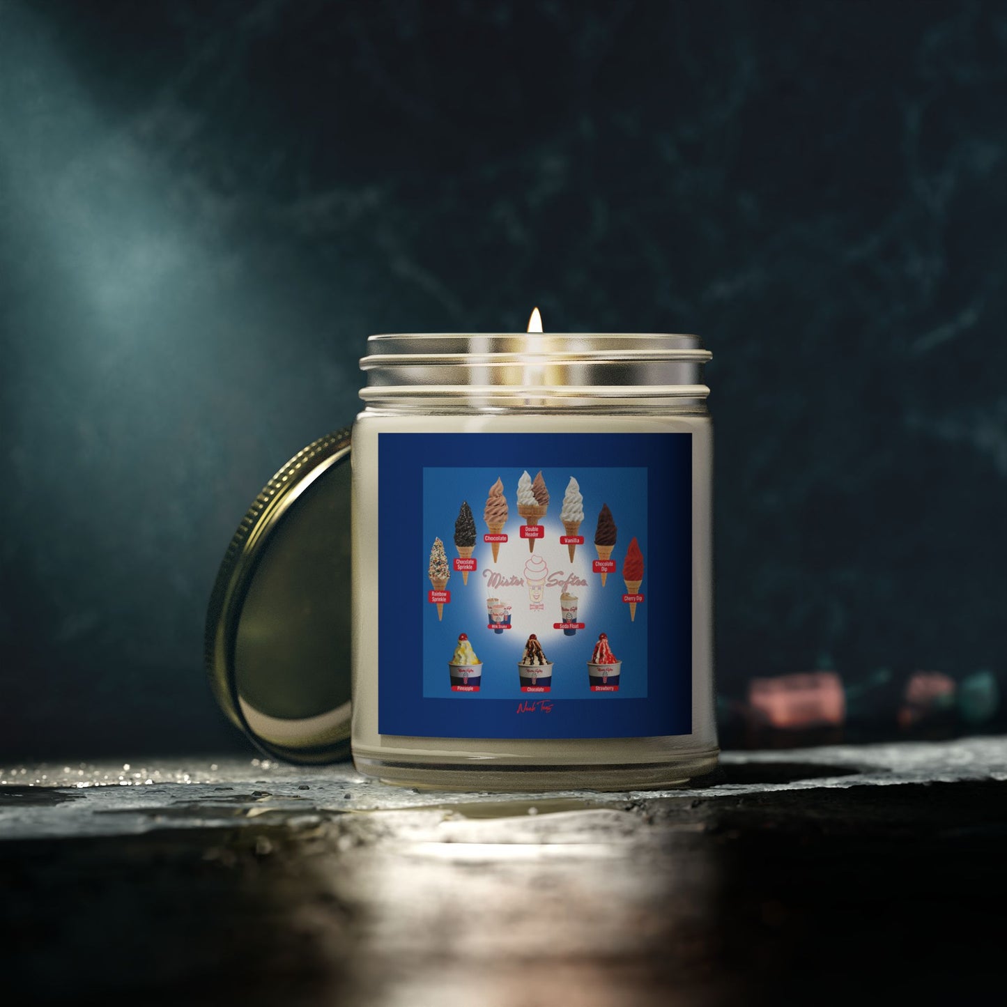 Scented Coconut Apricot Candles (4oz, 9oz)