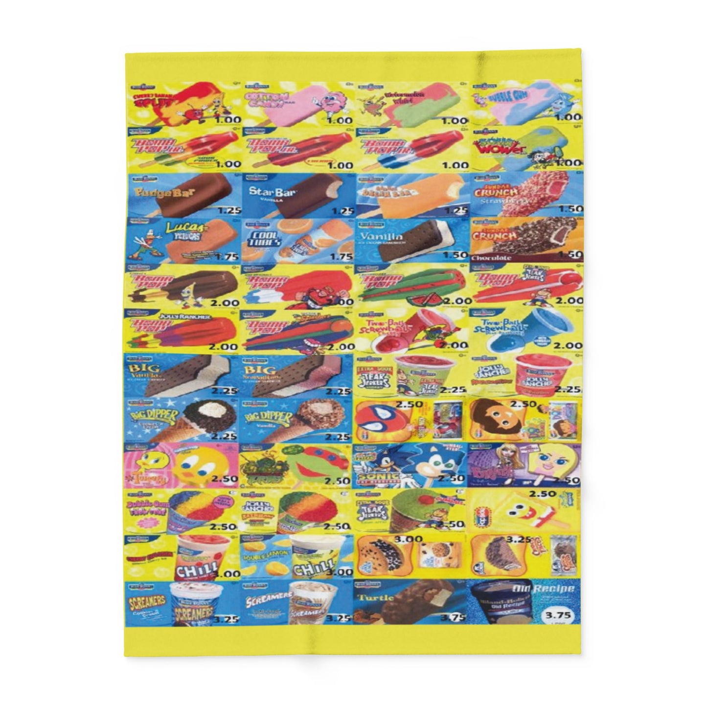 Fleece Blanket - Ices Menu