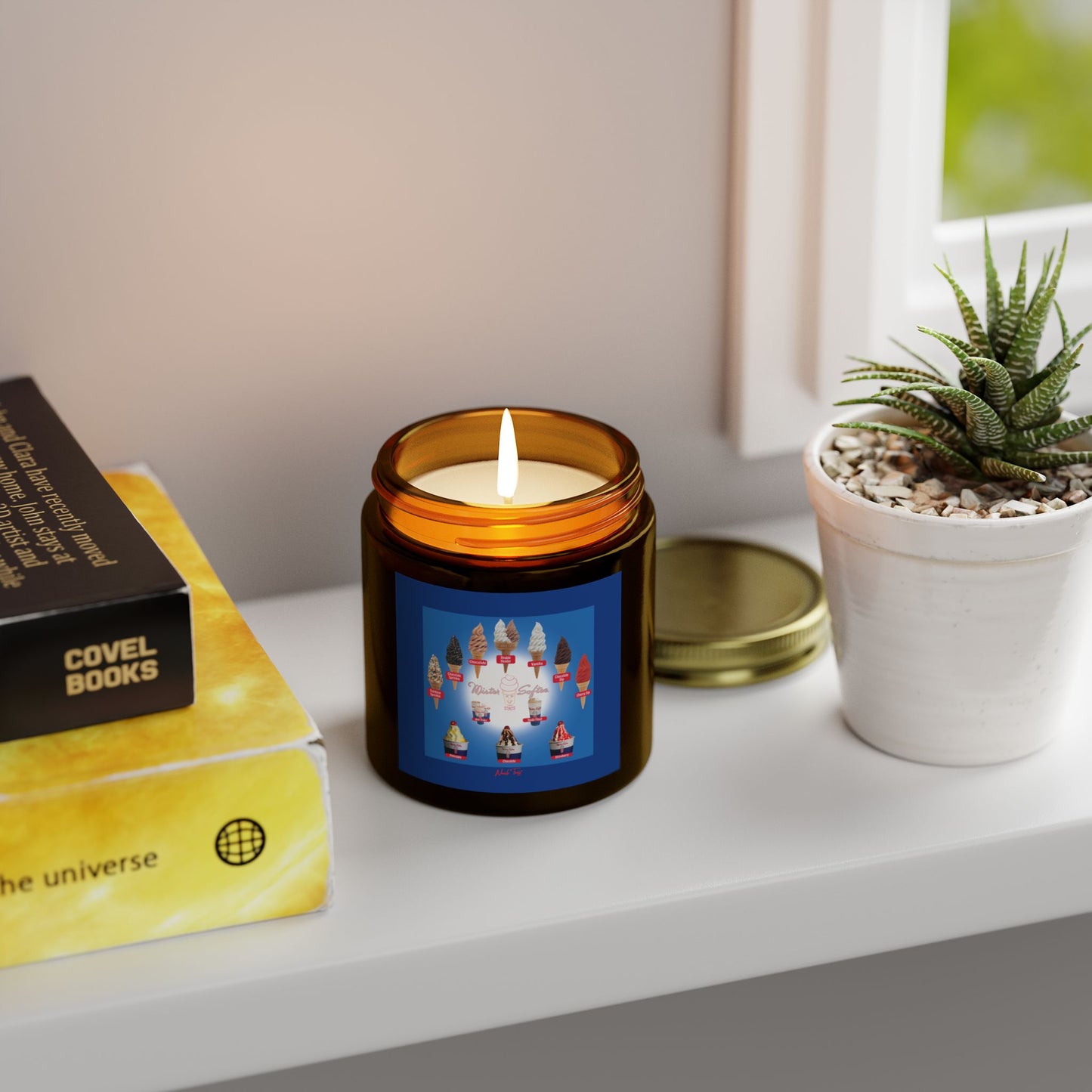Scented Coconut Apricot Candles (4oz, 9oz)