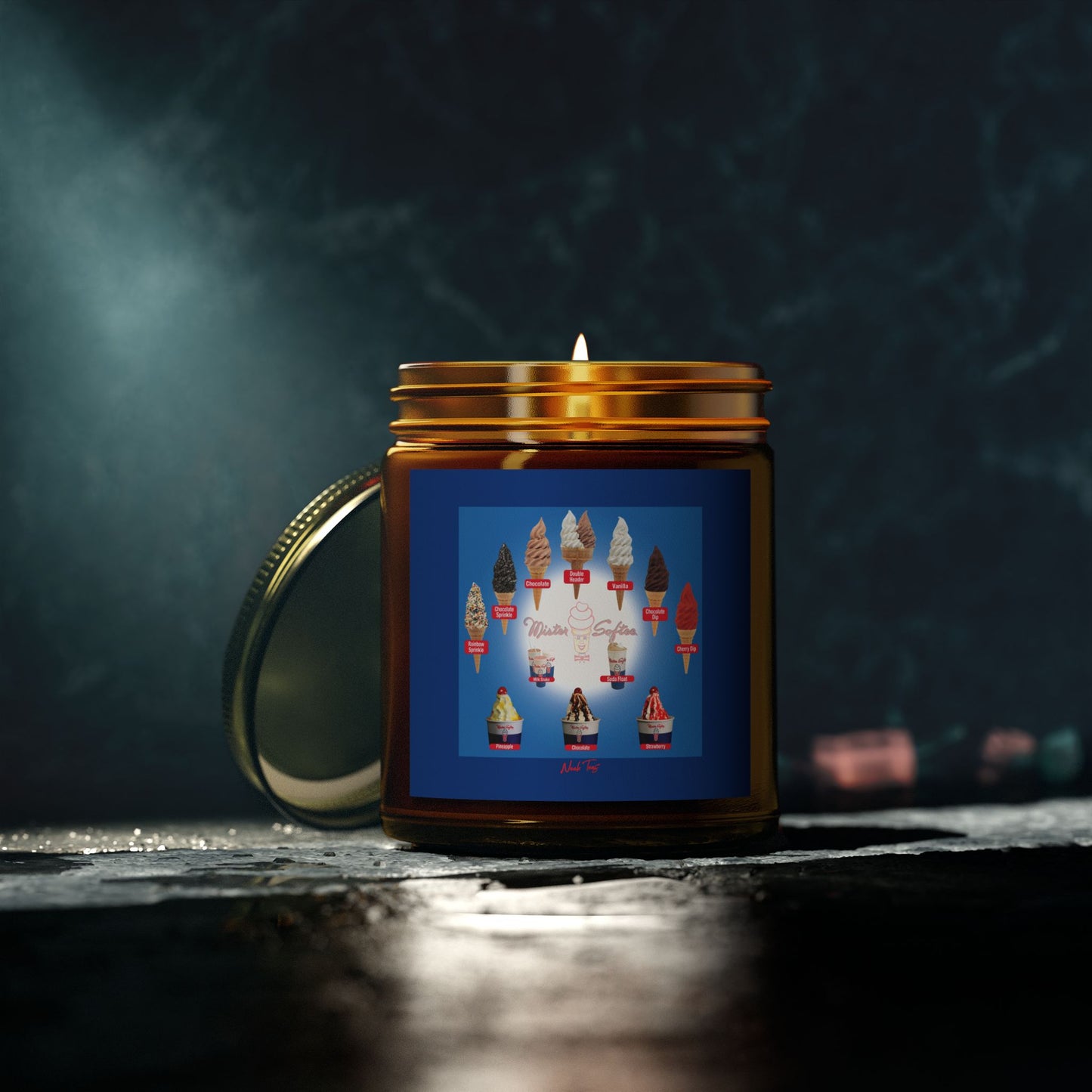 Scented Coconut Apricot Candles (4oz, 9oz)