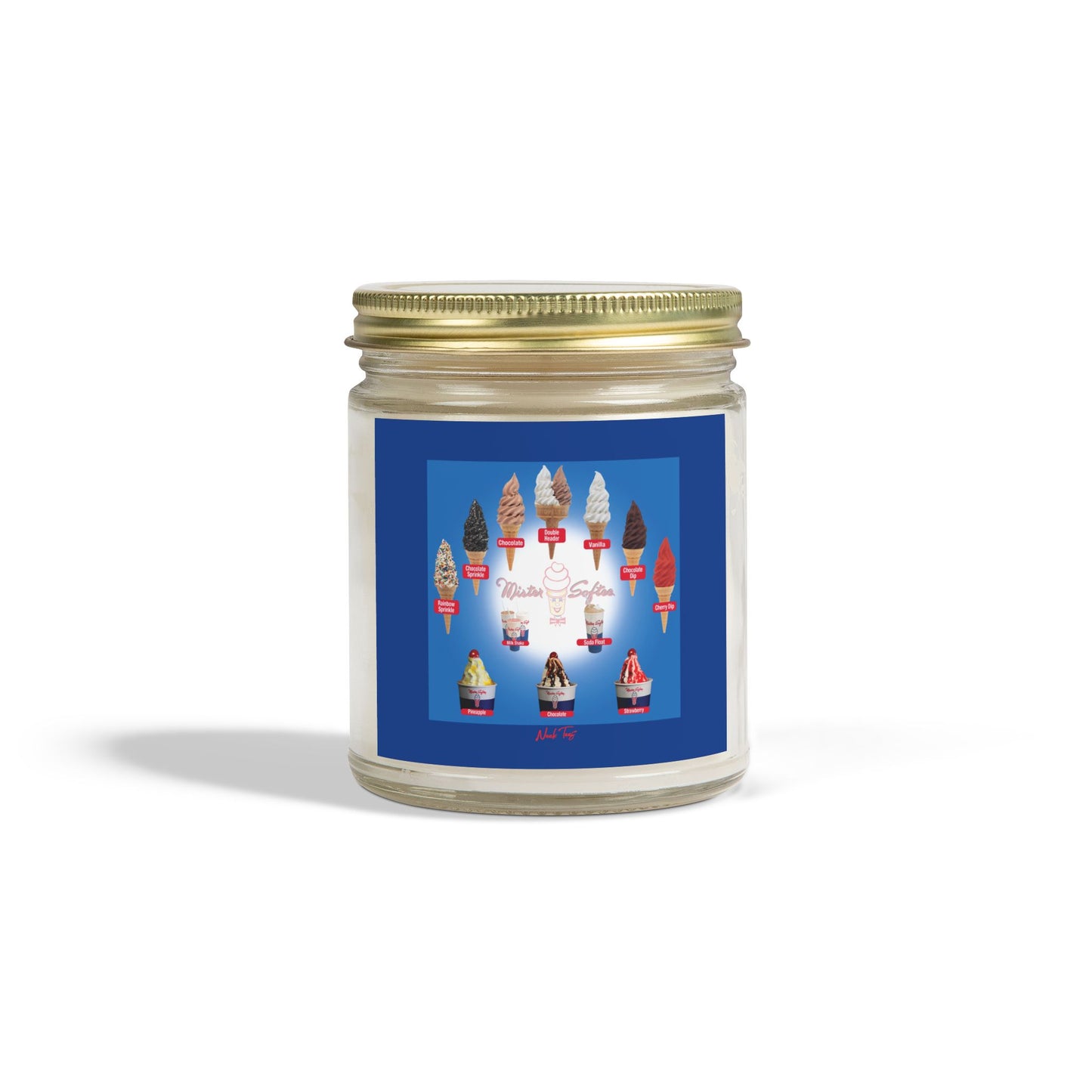 Scented Coconut Apricot Candles (4oz, 9oz)