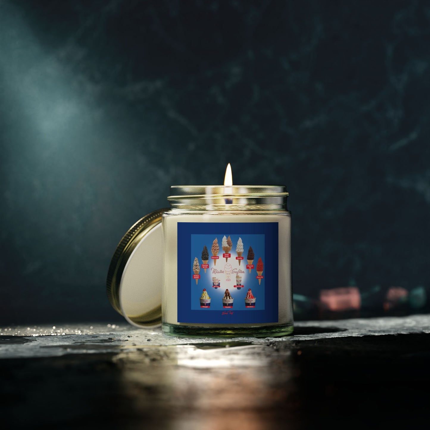 Scented Coconut Apricot Candles (4oz, 9oz)