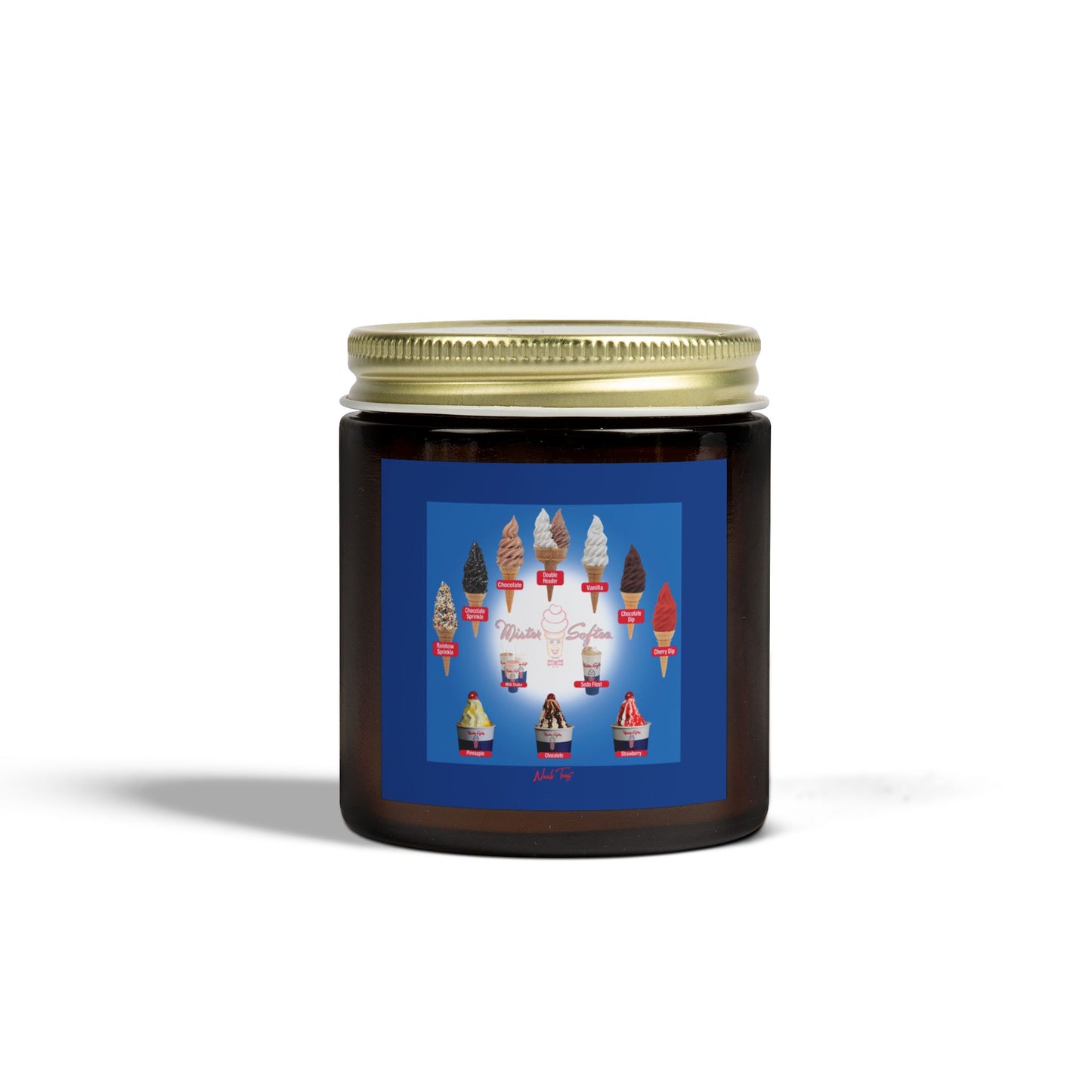 Scented Coconut Apricot Candles (4oz, 9oz)