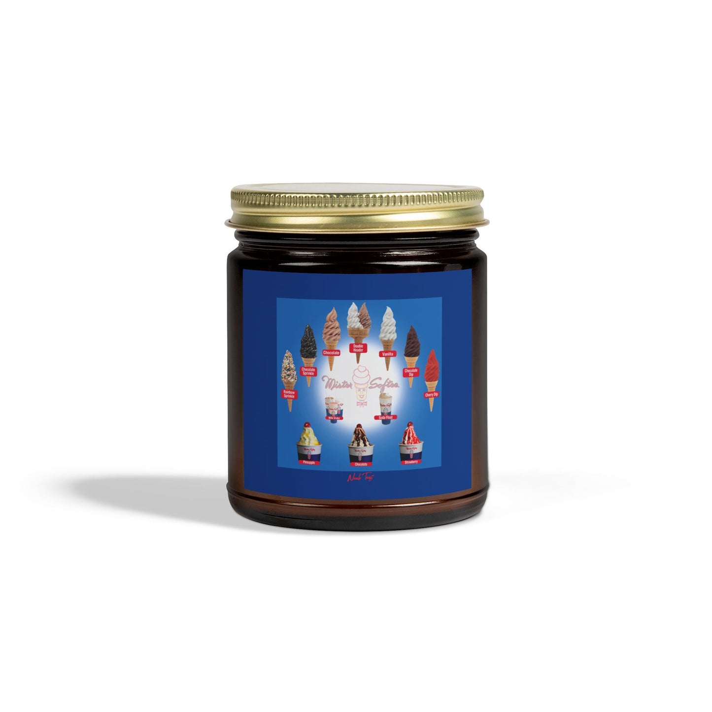 Scented Coconut Apricot Candles (4oz, 9oz)
