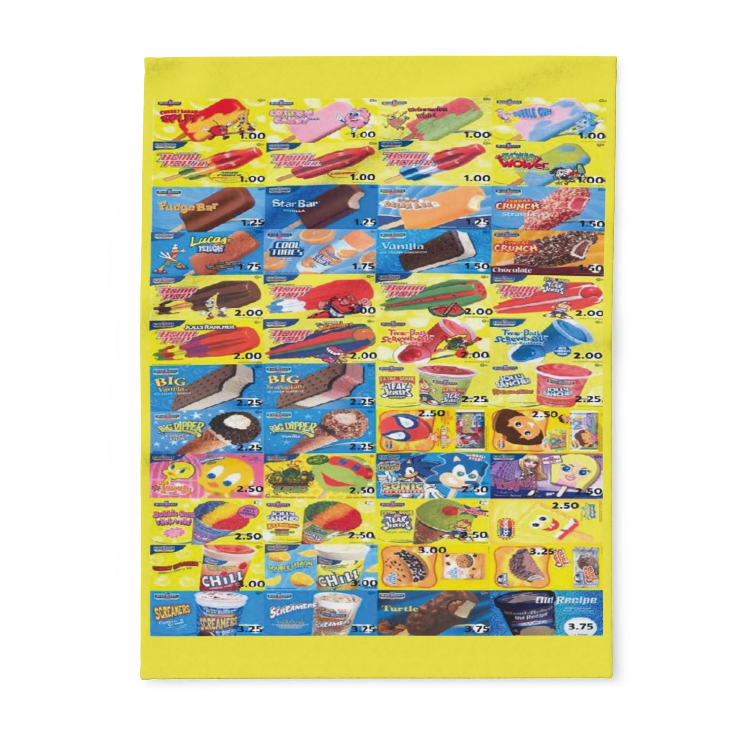 Fleece Blanket - Ices Menu