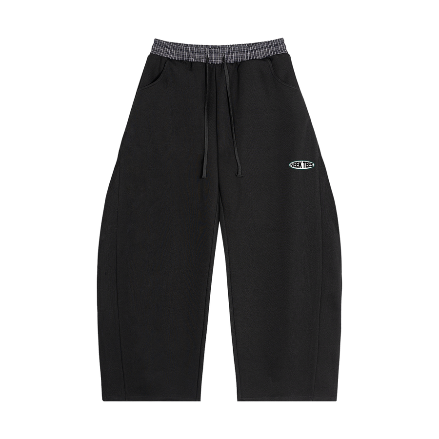 Plaid Waistband Sweatpants